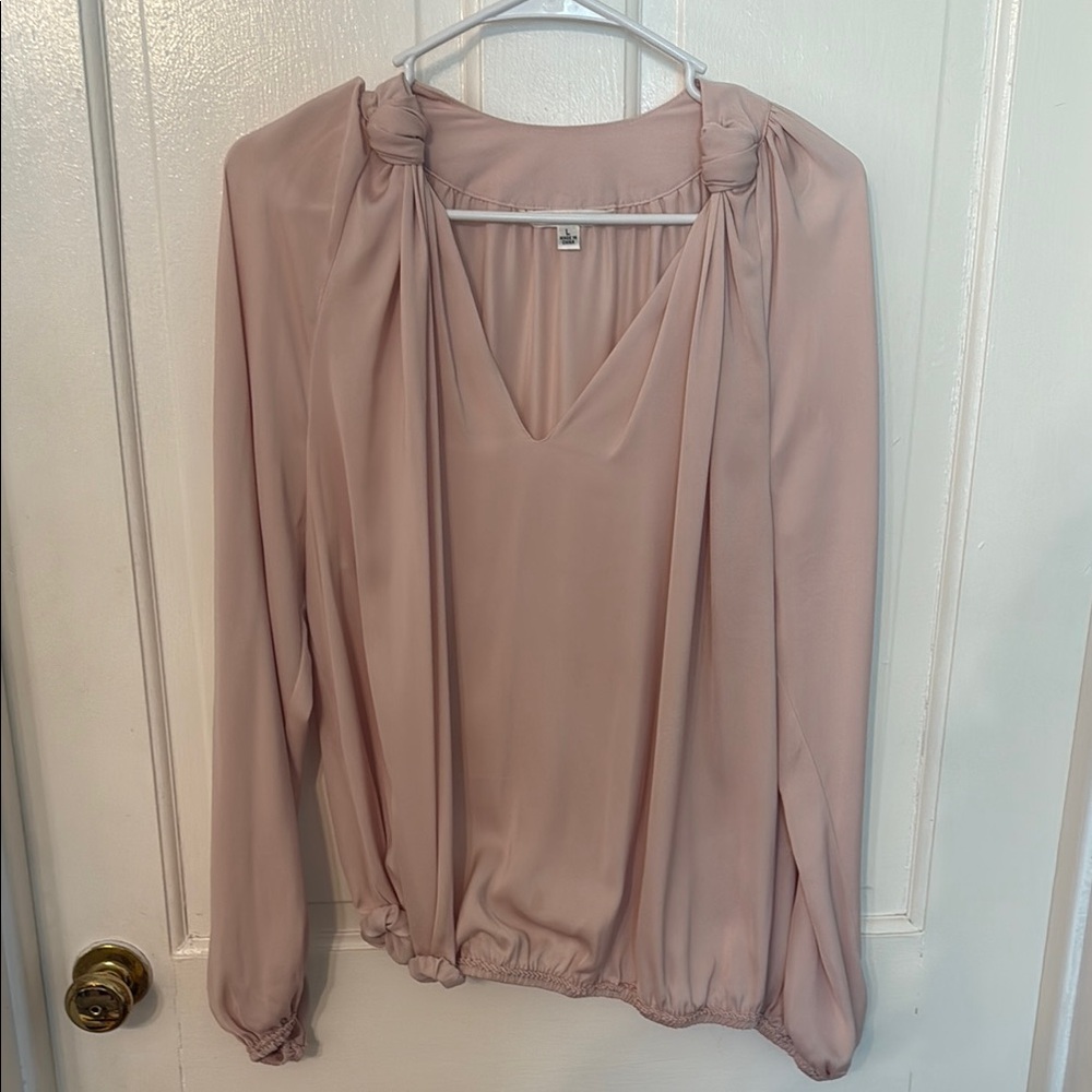 Sophie Max Relaxed Pink Long Sleeve Blouse